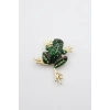Kurbağa Broş - Yeşil