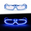 Mavi Led Işıklı Parti Gözlüğü 3 Modlu – Glow  Gece Eğlence Gözlüğü