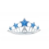 Mavi Yıldız Taşlı Plastik Kraliçe Prenses Elsa Tacı Çocuk Boy