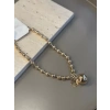 Metal Top Kolye - Altın