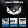 Mey İthalat® 100 Led Dış Mekan Solar Aydınlatma Fotoselli Solar Lamba
