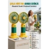Mey İthalat® 2 ADET Şarjlı Mini El Fanı Taşınabilir Masaüstü Vantilatör max 4 saat 723211