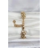 Mey İthalat® 316L Çelik Gold Renk Hasır Zincir Model Kadın Bileklik