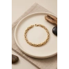 Mey İthalat® 316L Çelik Gold Renk Kral Zincir Model Erkek Bileklik