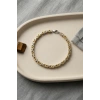Mey İthalat® 316L Çelik Gold ve Gümüş Kral Zincir Model Erkek Bileklik
