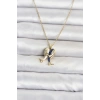 Mey İthalat® 316L Çelik Zincir Gold Renk Dolphin Model Kadın Kolye
