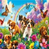 Mey İthalat® 31754 PLAYING PUPPIES 50 PARÇA PUZZLE