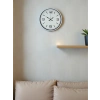 Mey İthalat® 36 Cm Beyaz Modern Dekoratif Duvar Saati
