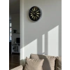 Mey İthalat® 36 Cm Gri Şık Dekoratif Duvar Saati
