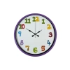 Mey İthalat® 36 Cm Mor Çocuk Odası Duvar Saati