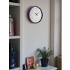 Mey İthalat® 36 Cm Mor Dekoratif Duvar Saati