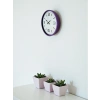 Mey İthalat® 36 Cm Mor Dekoratif Duvar Saati