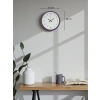 Mey İthalat® 36 Cm Mor Dekoratif Duvar Saati
