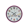 Mey İthalat® 36 Cm Pembe Çocuk Odası Duvar Saati