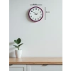 Mey İthalat® 36 Cm Pembe Dekoratif Duvar Saati