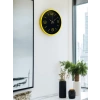 Mey İthalat® 36 Cm Sarı Dekoratif Duvar Saati