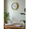 Mey İthalat® 36 Cm Sarı Dekoratif Duvar Saati