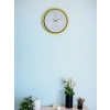 Mey İthalat® 36 Cm Sarı Dekoratif Duvar Saati