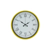 Mey İthalat® 36 Cm Sarı Dekoratif Duvar Saati