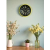 Mey İthalat® 36 Cm Sarı Modern Duvar Saati