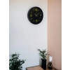 Mey İthalat® 36 Cm Siyah Modern Duvar Saati
