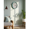 Mey İthalat® 36 Cm Turkuaz Çocuk Odası Duvar Saati