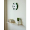 Mey İthalat® 36 Cm Yeşil Modern Dekoratif Duvar Saati