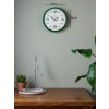 Mey İthalat® 36 Cm Yeşil Modern Dekoratif Duvar Saati