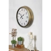 Mey İthalat® 40 cm Eskitme Metal Standart Duvar Saati