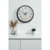 Mey İthalat® 40 cm Siyah Metal Retro Duvar Saati