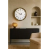 Mey İthalat® 52 cm Eskitme Metal Retro Duvar Saati