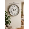 Mey İthalat® 60 cm Krom Metal Roma Rakamlı Duvar Saati