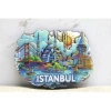 Mey İthalat® Ahşap İstanbul Temalı Magnet - Model 11