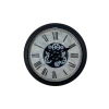 Mey İthalat® Black Atlas Series 60 Cm Çarklı Duvar Saati
