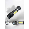 Mey İthalat® El Feneri Led USB Şarjlı Zoom Mini Led Işık Acil Durum Feneri