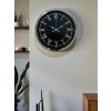 Mey İthalat® Elegance 40 Cm Metal Krom Duvar Saati