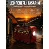 Mey İthalat® Eskitme Nostalji Tasarımlı Bluetoothlu Nostalji Radyo Ahşap Nostaljik Görünümlü