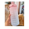 Mey İthalat® Günlük Motivasyon Su Matarası 2 Litre