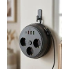 Mey İthalat® Güvenli Çoklu Priz 3 Priz 3 USB 1 Type C Termal Koruma Uzun Kablo