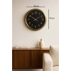 Mey İthalat® İhtişam Eskitme 40 Cm Metal Duvar Saati