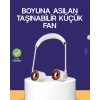 Mey İthalat® Katlanabilir Asılabilir Mini Fan USB Şarjlı 3 Kademeli Sessiz