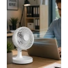 Mey İthalat® Kompakt Mini Fan Otomatik Salınımlı Sessiz Masaüstü Vantilatör