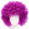 Mey İthalat® Koyu Mor Renk Violet Afro Bonus Saç Peruk
