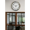 Mey İthalat® Krom Şıklık 52 Cm Metal Modern Duvar Saat