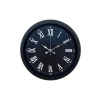 Mey İthalat® Luxury Black 40 Cm Metal Duvar Saati