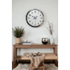 Mey İthalat® Modern Klasik 40 Cm Krom Metal Duvar Saati