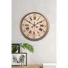 Mey İthalat® Nostalji Stil 40 Cm Metal Eskitme Duvar Saati