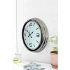Mey İthalat® Prestij Krom Metal 40 Cm Duvar Saati