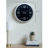 Mey İthalat® Prime White 40  Cm Metal Modern Duvar Saati