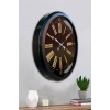 Mey İthalat® Siyah Roma Rakamlı 52 Cm Metal Duvar Saati